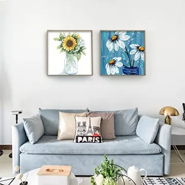 Ninonly 2 Pack Paint by Numbers for Adults with Easel