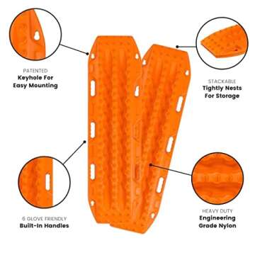 MAXTRAX MKII Safety Orange Vehicle Recovery Board