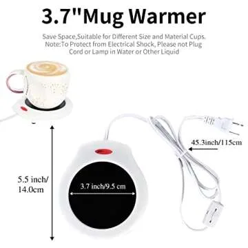 ASAWASA Coffee Mug Warmer for Warm Drinks and Scents