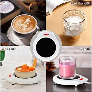 ASAWASA Coffee Mug Warmer for Warm Drinks and Scents