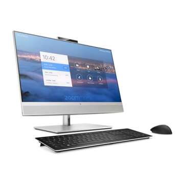 HP EliteOne 800 G6 All-in-One Desktop Computer PC, 23.8" FHD (1920 x 1080) IPS Display, 10th Gen Hexa-Core i5-10500, 16GB DDR4 512GB SSD, HDMI, Wi-Fi, Keyboard & Mouse, Windows 10 Pro (Renewed)