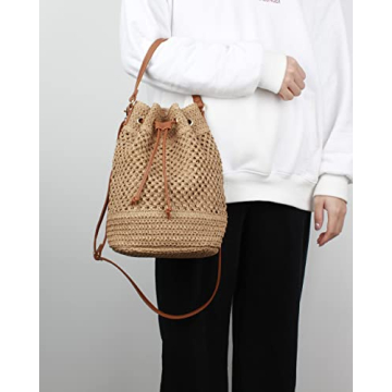 Van Caro Shoulder Bucket Bag - Stylish & Eco-Friendly Tote