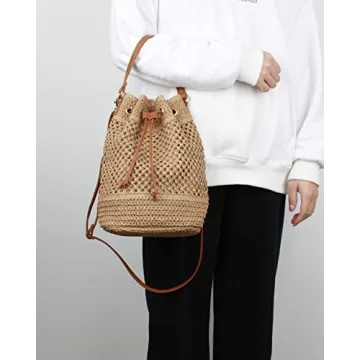Van Caro Shoulder Bucket Bag - Stylish & Eco-Friendly Tote