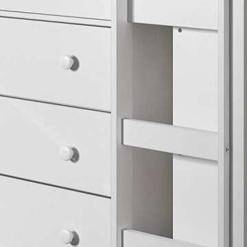 Donco Kids Study Modern Twin Low Loft Bed in White Finish