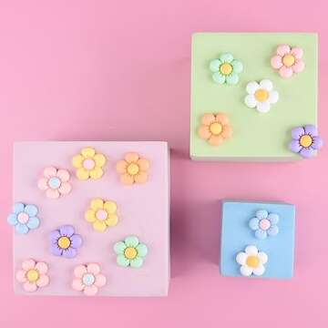 Decwenme Flower Shoe Charms for Girls Women Kids party Favor Gifts