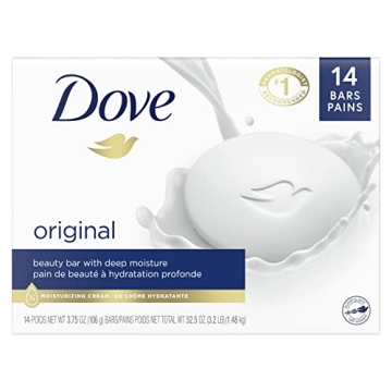 Dove Beauty Bar Moisturizing Cleanser for Soft Skin - 14 Bars