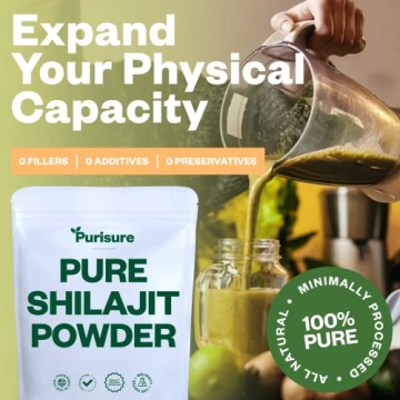 Purisure Shilajit Powder Boosts Energy & Wellness