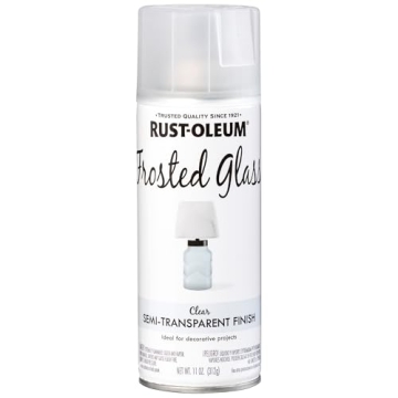 Rust-Oleum Frosted Glass Spray Paint for Elegant Designs