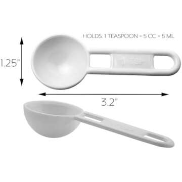 Cornucopia Brands Bulk Pack of Teaspoon Measuring Spoons