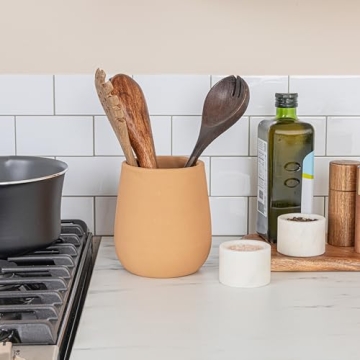 Creative Co-Op Terracotta Crock Elegant Kitchen Storage