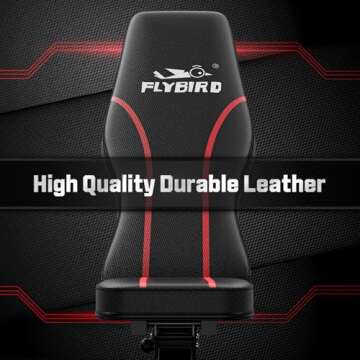 FLYBIRD Adjustable Bench,Utility Weight Bench for Full Body Workout- Multi-Purpose Foldable Incline Bench (Black)