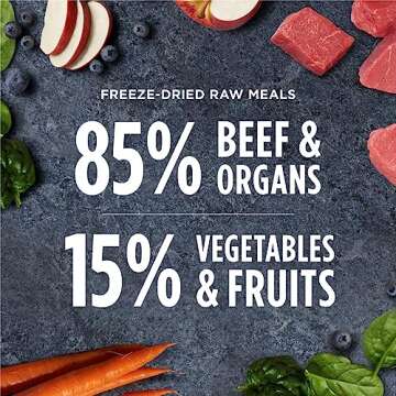 Raw Meals Freeze-Dried Beef Dog Food, 25 oz. Bag