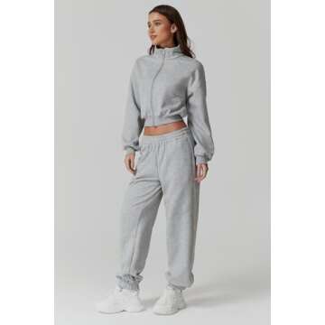 Cozy QINSEN 2 Piece Oversized Sweatsuit for Women