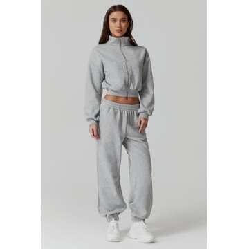 Cozy QINSEN 2 Piece Oversized Sweatsuit for Women