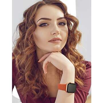 TOYOUTHS Boho Engraved Bands for Apple Watch - 2 Pack