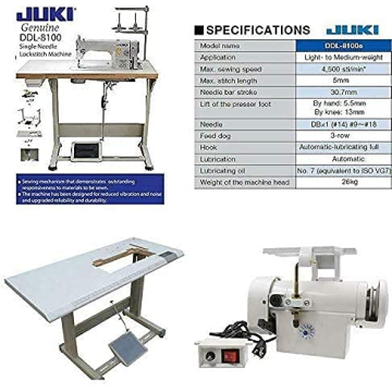 Juki DDL-8100 Industrial Sewing Machine Servo Motor Table Stand