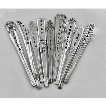 Handcrafted Vintage Cheese Markers for Wine Pairings