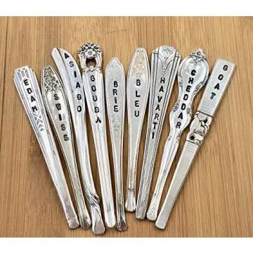 Handcrafted Vintage Cheese Markers for Wine Pairings