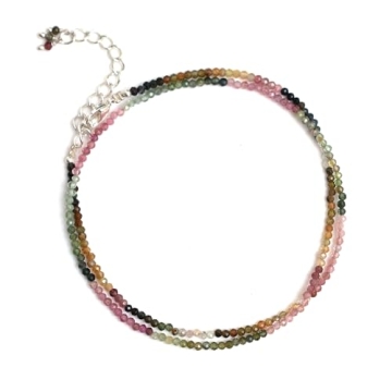 Elegant Watermelon Tourmaline Choker Necklace for Women