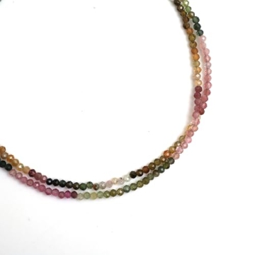 Elegant Watermelon Tourmaline Choker Necklace for Women
