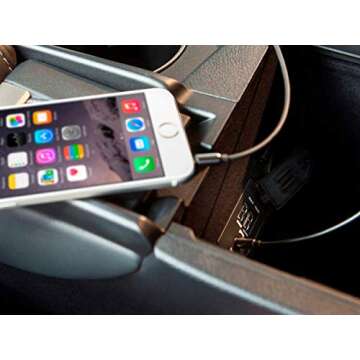 Monoprice Auxiliary Audio Cable - 3.5mm TRRS, Gold Plated, 10 Feet, Black - Onyx Series