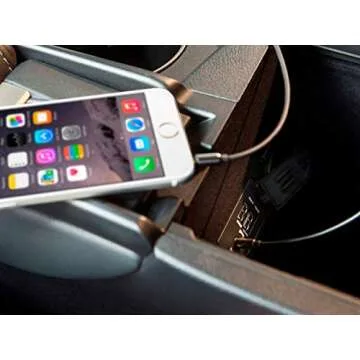 Monoprice Auxiliary Audio Cable - 3.5mm TRRS, Gold Plated, 10 Feet, Black - Onyx Series