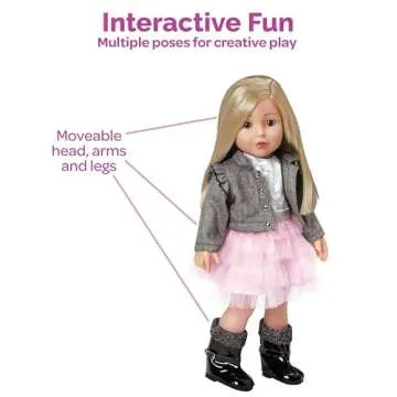 Stylish Adora 18” Fashion Doll with Poseable Limbs