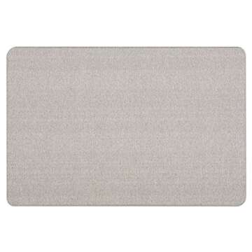 Quartet Bulletin Board, Fabric, 4' x 3', Frameless, High-Density Fiberboard, Oval Office, Gray (7684G)