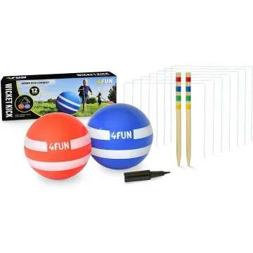 Giant Kick Ball Croquet for Family Outdoor Games