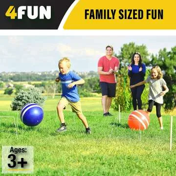 Giant Kick Ball Croquet for Family Outdoor Games