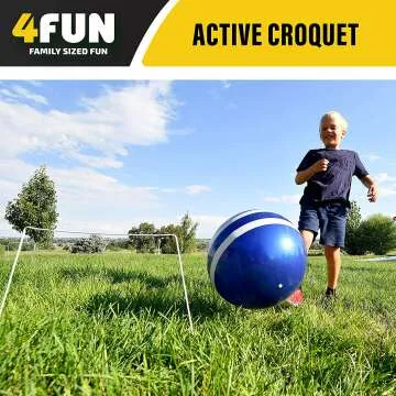 Giant Kick Ball Croquet for Family Outdoor Games