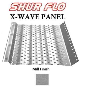 (200 feet) Shur Flo X Leaf Guard Gutter Protector for 6" K-Style Gutters. Mill Finish Aluminum. 50 P...