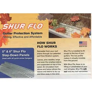 (200 feet) Shur Flo X Leaf Guard Gutter Protector for 6" K-Style Gutters. Mill Finish Aluminum. 50 Panels x 4.00' Each.