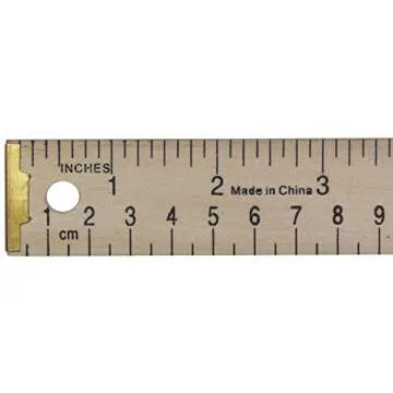 Dritz Wood Metal Tips Yardstick Ruler, 1/4 x 36-Inch, Natural