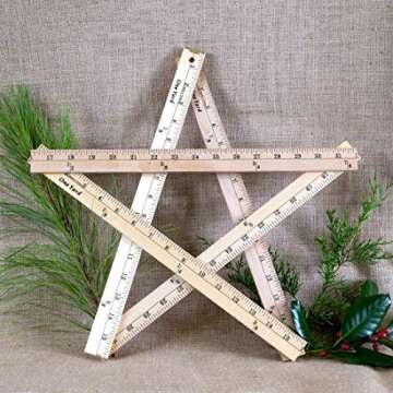 Dritz Wood Metal Tips Yardstick Ruler, 1/4 x 36-Inch, Natural