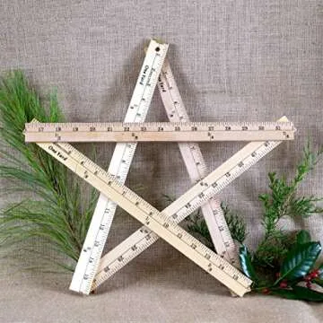 Dritz Wood Metal Tips Yardstick Ruler, 1/4 x 36-Inch, Natural