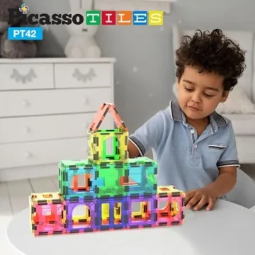 PicassoTiles Magnetic Blocks Educational Playset for Kids