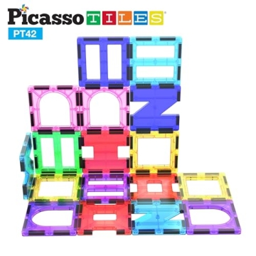PicassoTiles Magnetic Blocks Educational Playset for Kids