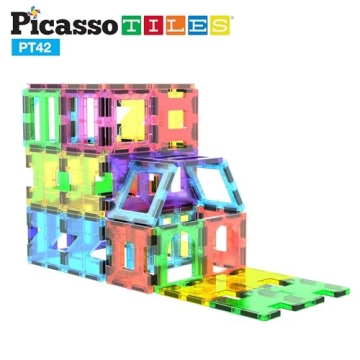 PicassoTiles Magnetic Blocks Educational Playset for Kids