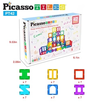 PicassoTiles Magnetic Blocks Educational Playset for Kids
