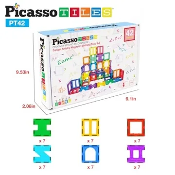 PicassoTiles Magnetic Blocks Educational Playset for Kids
