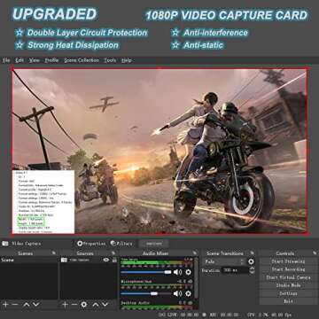 AMZHRLY 4K HDMI to USB 2.0 Video Capture Card for Streaming & Gaming