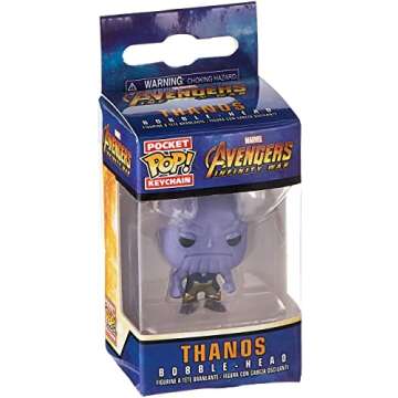 Funko POP! Keychain Marvel: Avengers Infinity War - Thanos, Multicolor