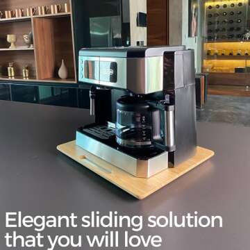 Ibyx Elegant Sliding Tray for Kitchen Appliances - 13"W x 10.5"D