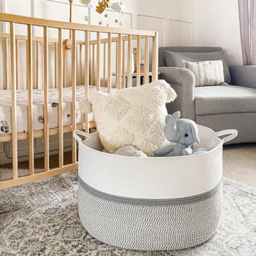 CHICVITA XXL Cotton Rope Woven Storage Basket
