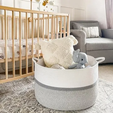 CHICVITA XXL Cotton Rope Woven Storage Basket