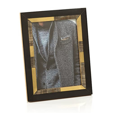 Elegant Zodax Black Brass Photo Frame for 5x7 Memories