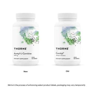 THORNE Acetyl-L-Carnitine - Boost Brain & Nerve Health 500mg