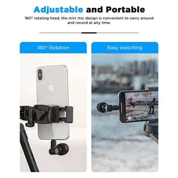 BOYA BY-M100D Mini Microphone for iPhone 14/13, Compact & Wireless