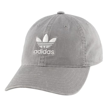 Stylish and Comfortable adidas Originals Men's Cap - One Size Fits All in Stone Grey/White